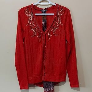 Miss Me  Embellished Cardigan